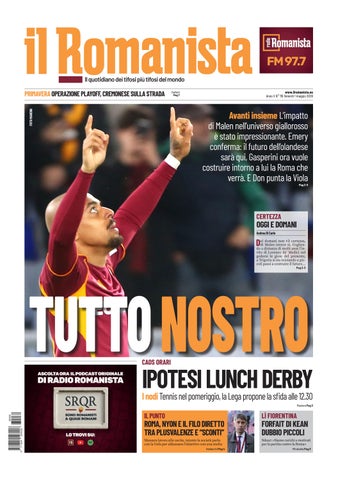 Il Romanista dell'1 maggio 2026