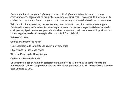 fuente de poder 