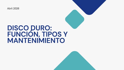Disco Duro Función y Tipos