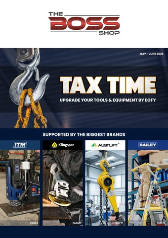 THE BOSS SHOP TAX TIME 2026 CATALOGUE