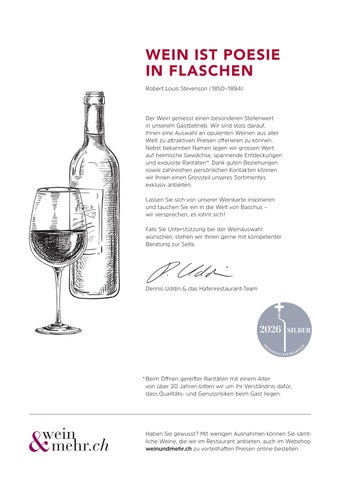 Weinkarte Hafenrestaurant