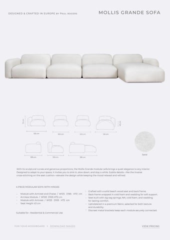 The Rug Collection Furniture Catalogue 家具目录 · Tallira by 第 11 页