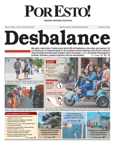 PORTADA POR ESTO MERIDA, VIERNES 1 DE MAYO DE 2026