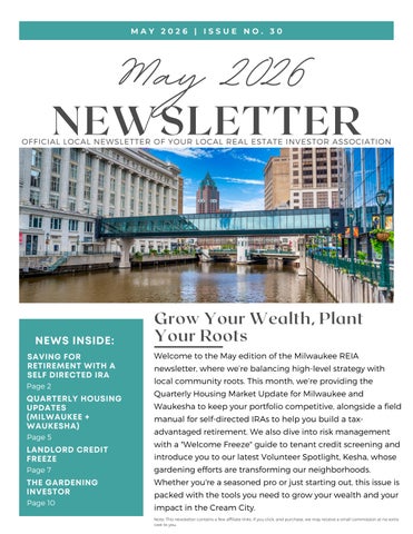 May 2026 Newsletter