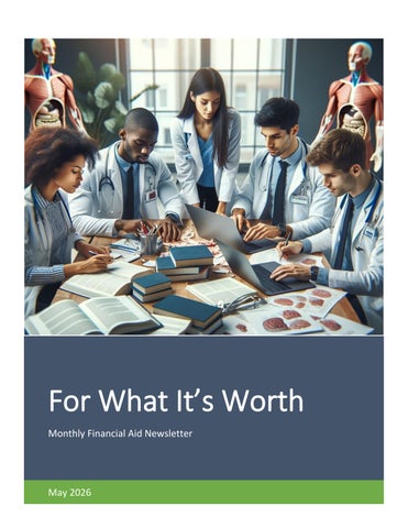 For What It's Worth Newsletter MD - May 2026