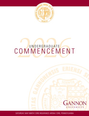 Class of 2026 Commencement Program - Undergraduate