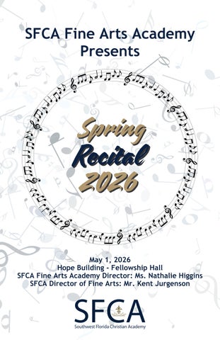 SFCA Fine Arts Academy Recital 2026