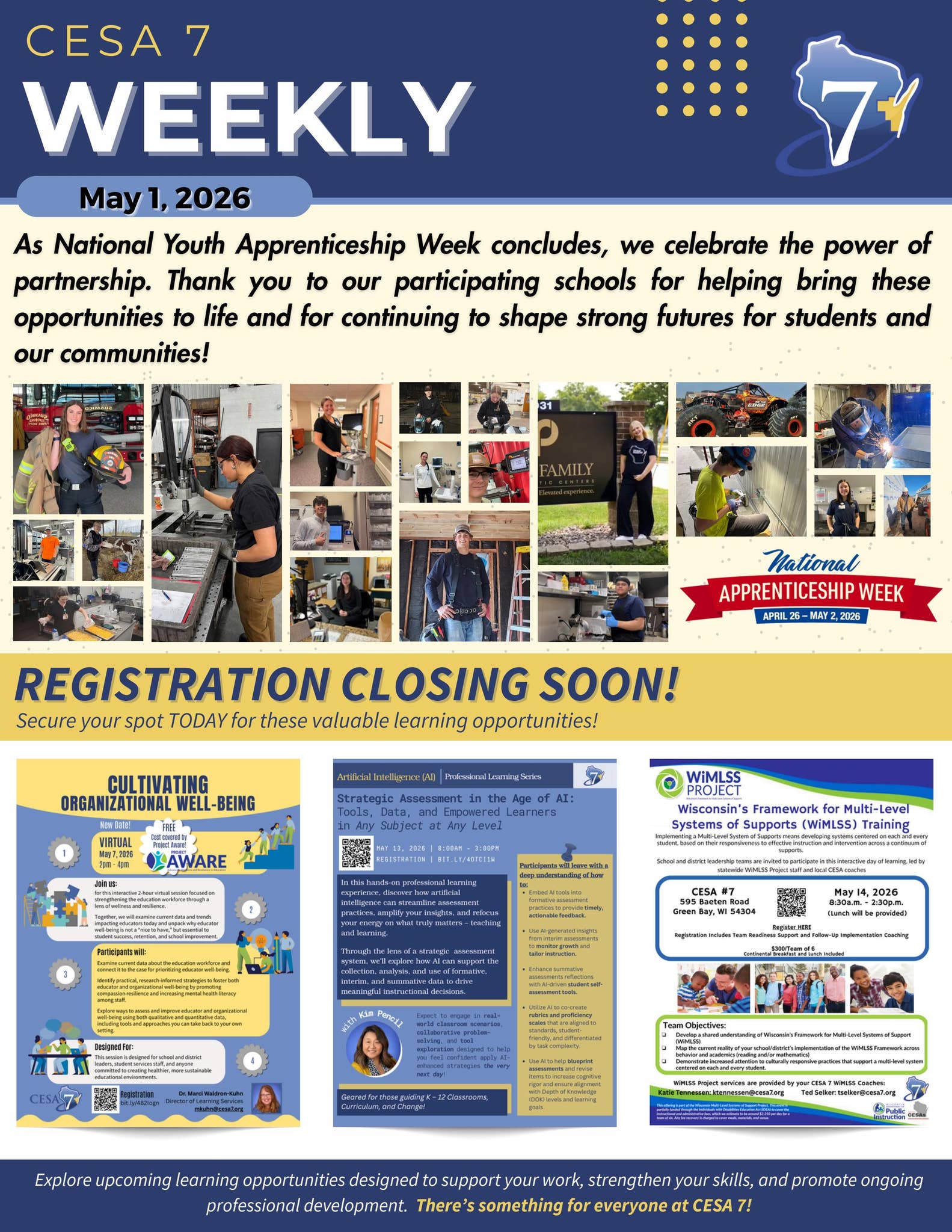 CESA 7 Weekly | May 1, 2026 by CESA7 - Issuu