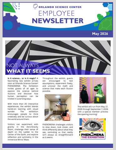 Employee Newsletter: May 2026