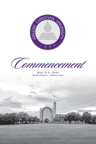 ACU Commencement Program May 2026
