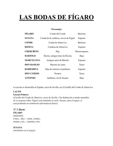 Le Nozze Di Figaro