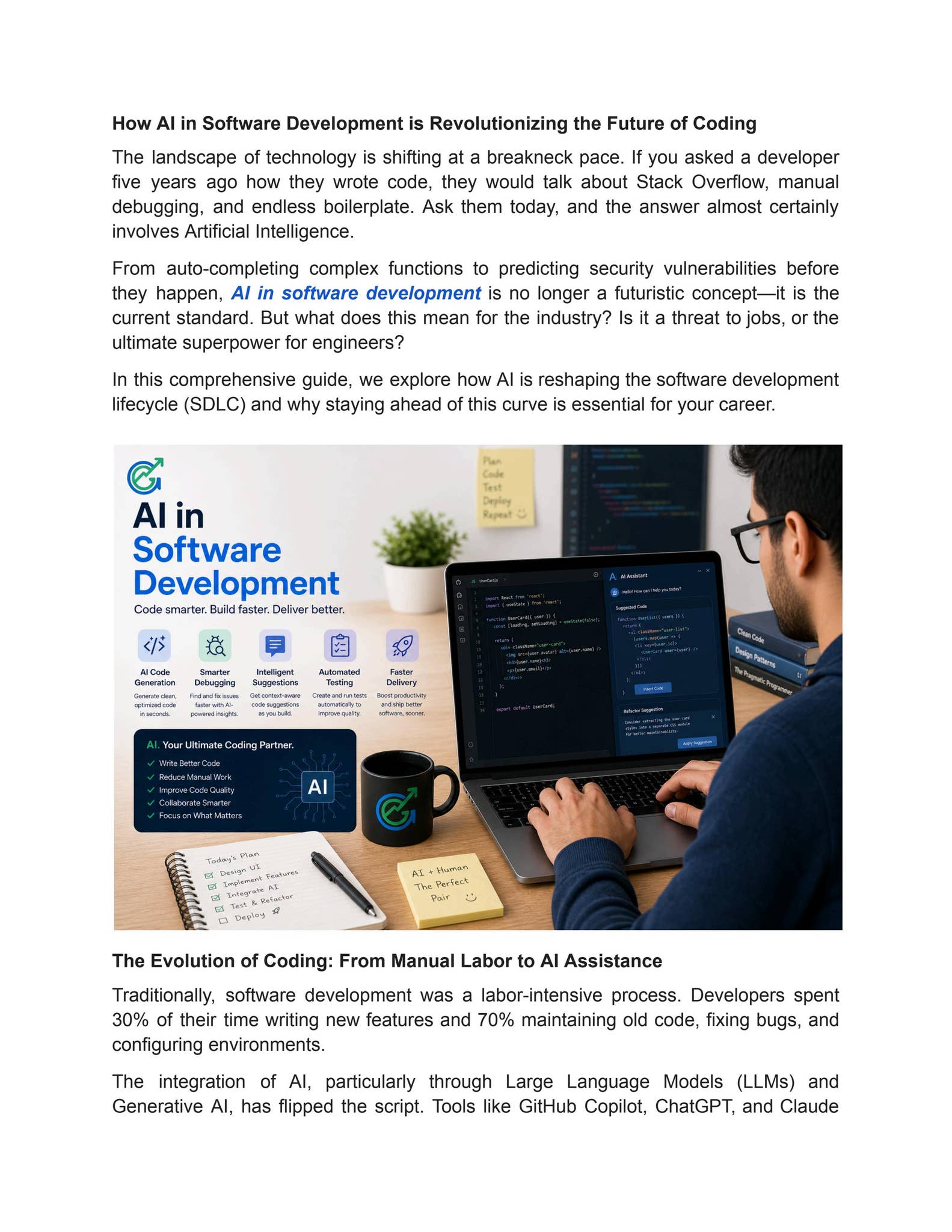 How AI in Software Development is Revolutionizing the Future of Coding ...