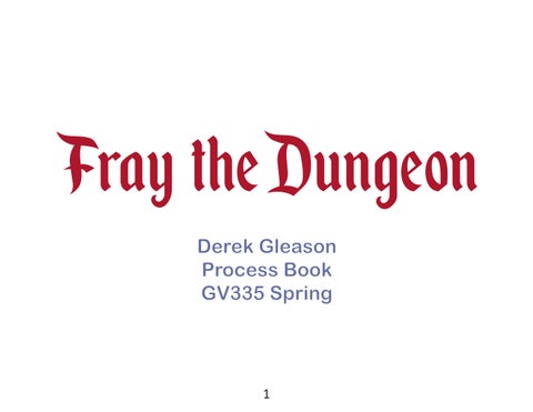 Final Process Book DerekG