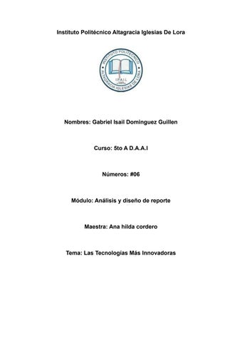 tecnologias mas innovadoras