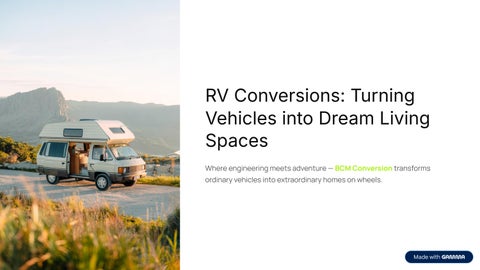 RV Conversions: Turning Vehicles into Dream Living Spaces