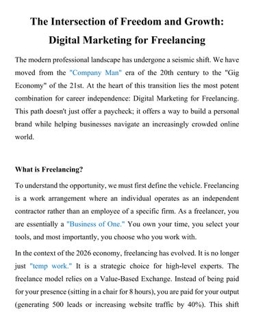 Digital Marketing for Freelancing final