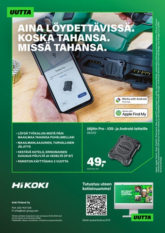 HiKOKI Highlights 01-2026 FI 第 20 页