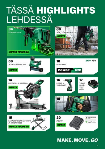 HiKOKI Highlights 01-2026 FI 第 3 页
