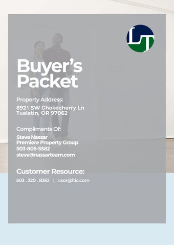 Buyers Packet - 8921 SW Chokecherry Ln