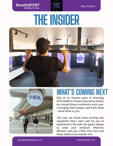 The INSIDER — May Edition cover