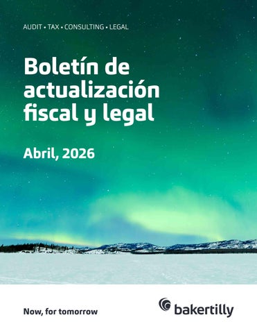 Boletín de actualización fiscal y legal: Abril, 2026