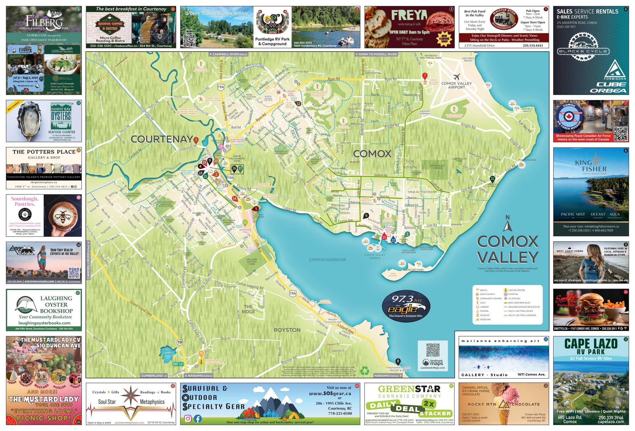 Comox valley Visitor Map by Landmark Media - Issuu