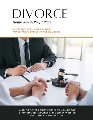 Divorce Home Sale & Profit Plan - Lead Magnet