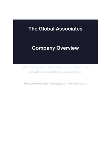 The Global Associates: AI-Powered B2B Lead Generation by The Global ...
