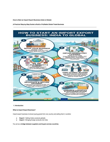 How to Start an Import Export Business (India to Global) (1)