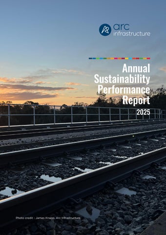 Arc Infrastructure Annual Sustainability Performance Report 2025