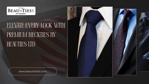 Elevate Every Look with Premium Neckties by Beauties LTD