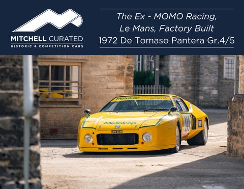 eBrochure of 1972 De Tomaso Pantera