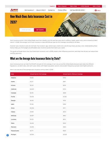 How Much Does Auto Insurance Cost in 2026?