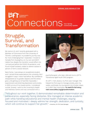 LOFT Community Services: 2026 Spring Connections Newsletter