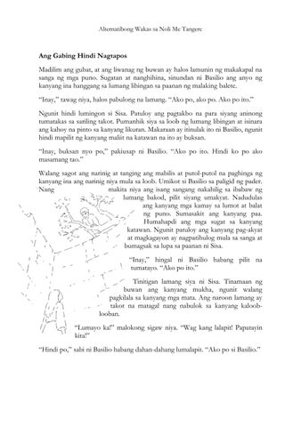 Alternatibong Wakas sa Noli Me Tangere