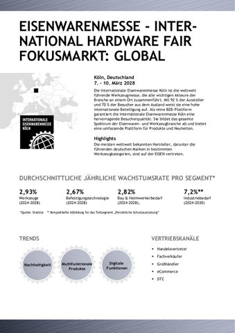 Koelnmesse: 全球 Competence in Hardware 第 6 页