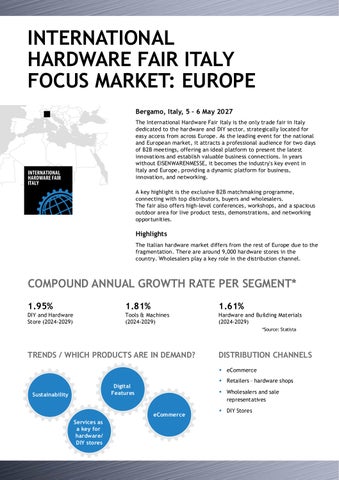 Koelnmesse: 全球 Competence in Hardware 第 10 页