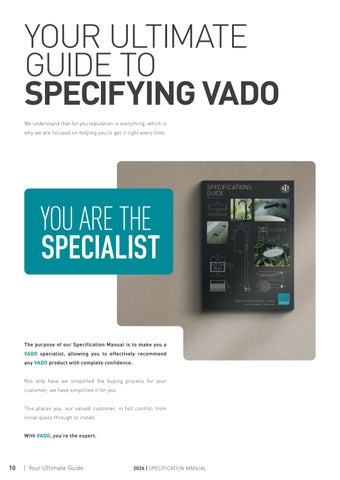 VADO 英国 Specifications Manual 2026 第 12 页