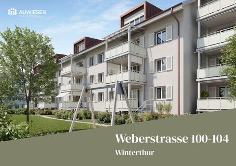 Vermarktungsbroschüre Weberstrasse 100-104