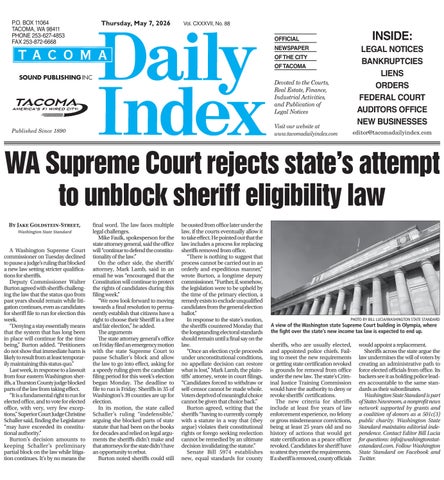 Tacoma Daily Index, May 07, 2026