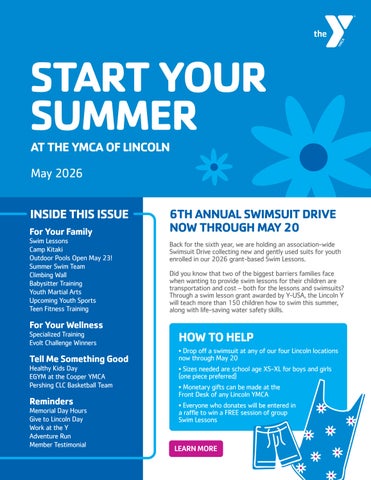 YMCA of Lincoln | May 2026 Newsletter
