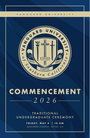 2026 Commencement Program | Traditional Undergraduate