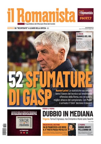 Il Romanista dell'8 maggio 2026
