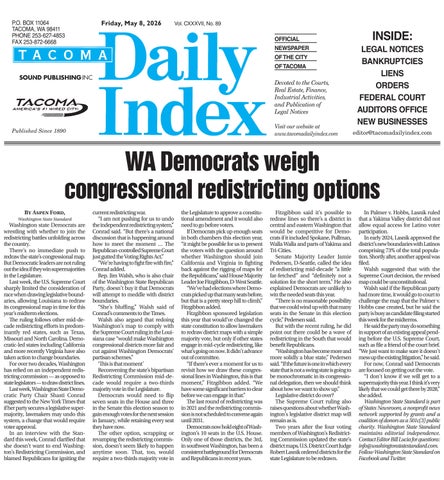 Tacoma Daily Index, May 08, 2026