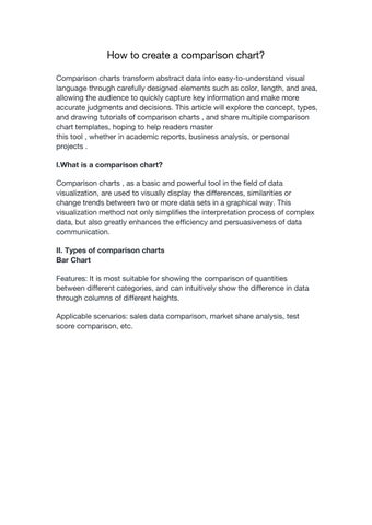 How to create a comparison chart? by shujie li - Issuu