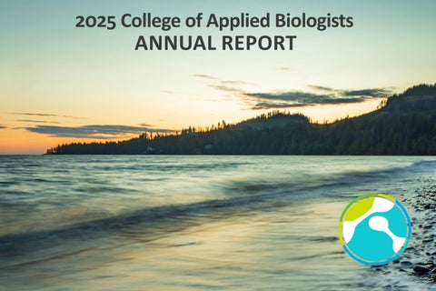 2025 Annual Report, College of Applied Biologists