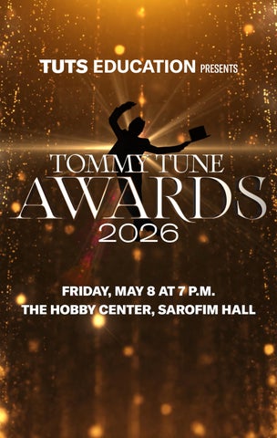 TUTS Education presentsTommy Tune Awards 2026 – Official Program