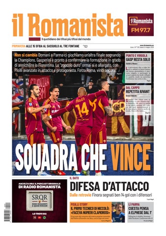 Il Romanista del 9 maggio 2026