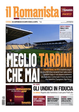 Il Romanista del 10 maggio 2026