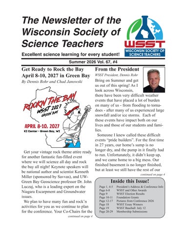 WSST Newsletter, Vol 67, #4